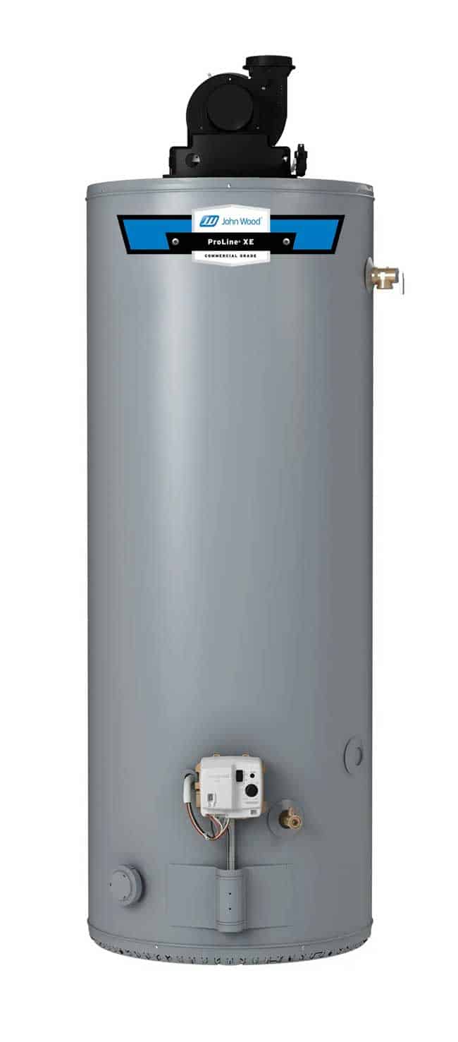 John Wood power vent gas water heater