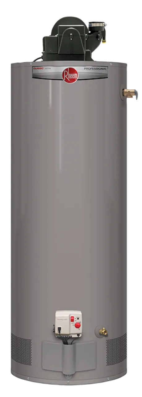 Rheem power vent gas water heater